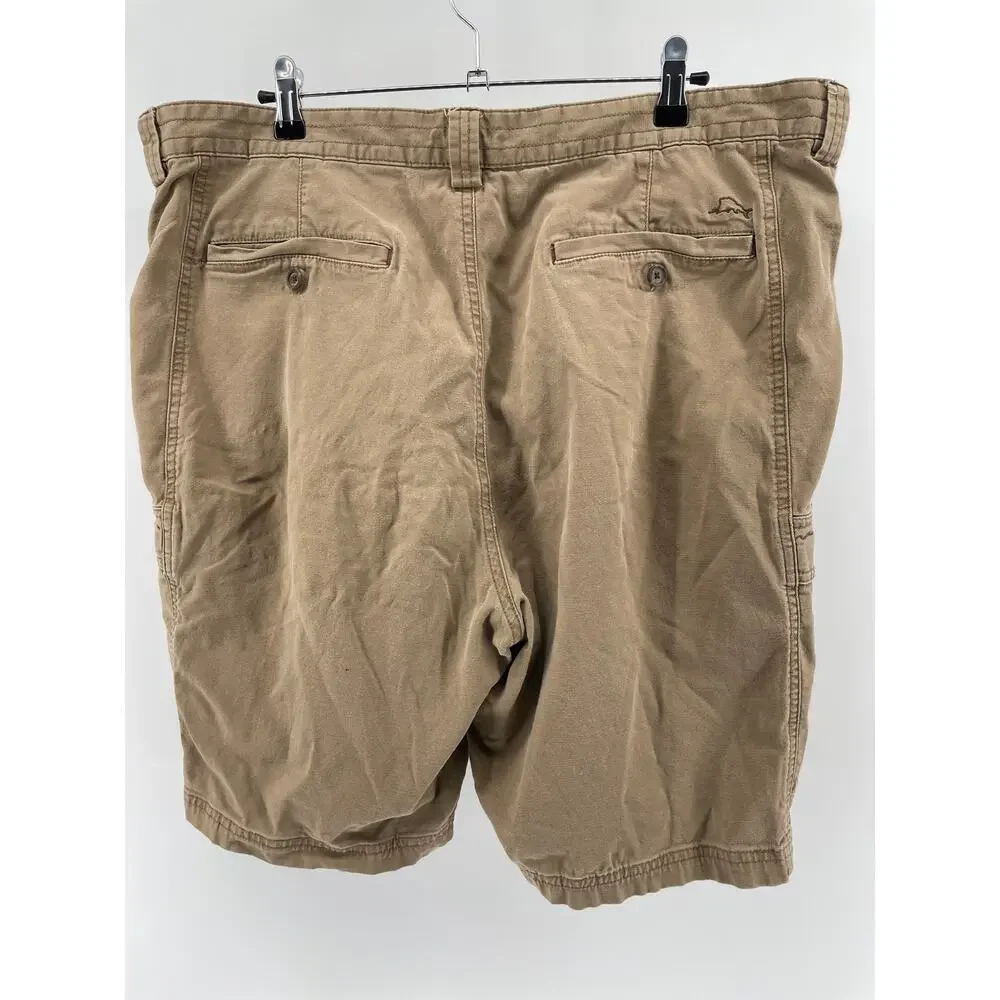 Tommy Bahama Cargo Shorts Men’s 40 Khaki Stretch Tencel Lyocell